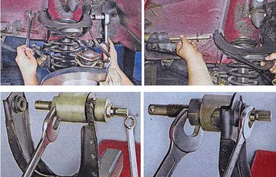 Как отремонтировать рычаги передней подвески автомобиля ваз-2107