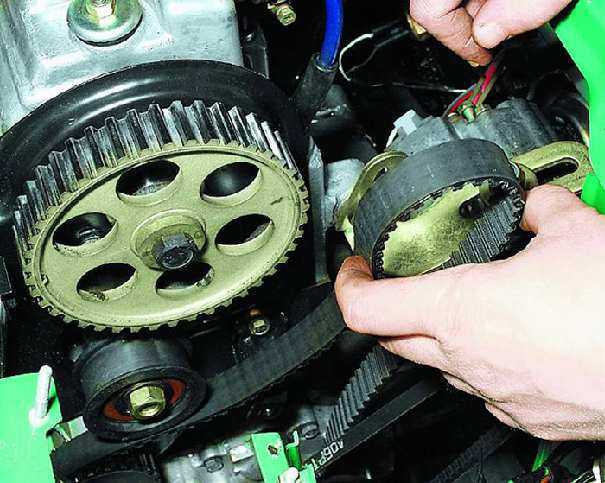 Проверка ремня привода грм на двигателях автомобилей ваз 2108, 2109, 21099