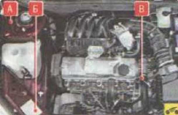 Где находится номер двигателя на лада гранта 8 и 16 клапанов
